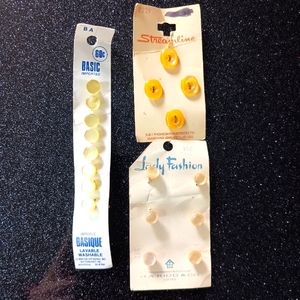 Yellow Vintage Button Bundle.